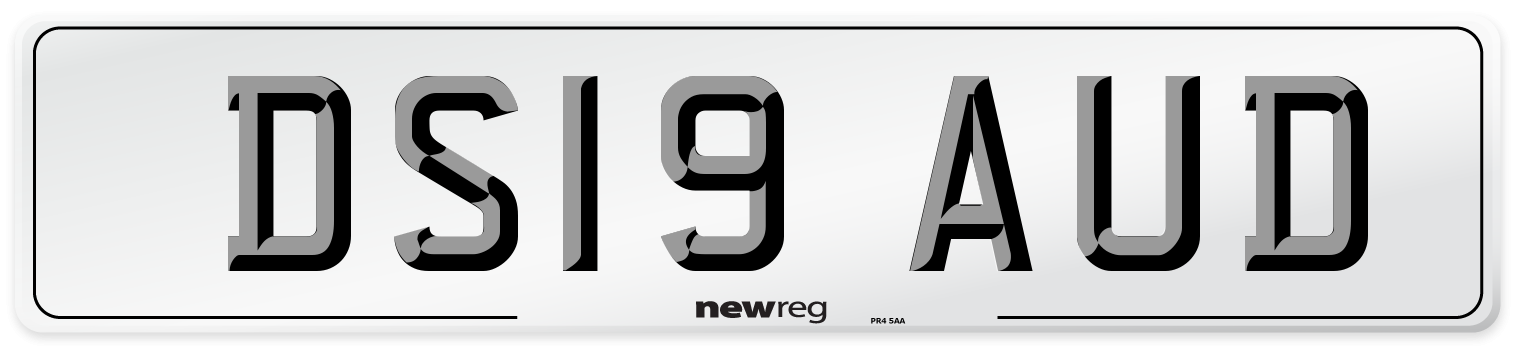 DS19 AUD Number Plate from New Reg